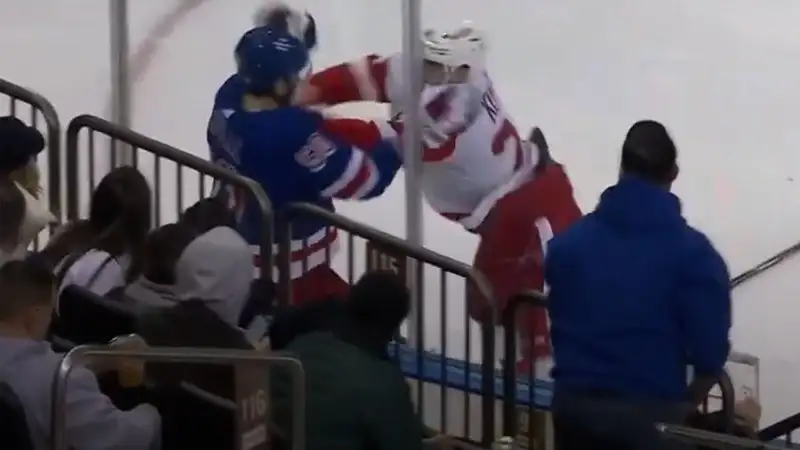 Россиянин побил канадца в НХЛ
