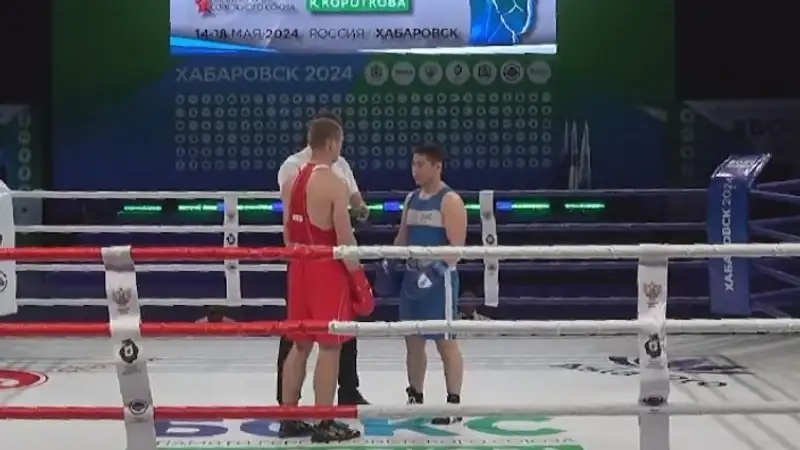 Сегодня прошёл бой единственного казахстанского боксёра на турнир в Хабаровске, сообщает sportarena.kz