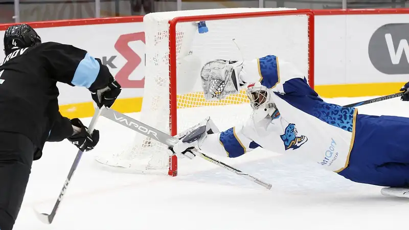 "Барыс" упустил победу в матче с белорусским клубом в новом турнире КХЛ