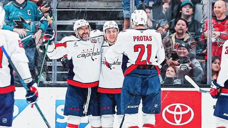 Овечкин в матче с "Сан-Хосе" забил 887-й гол за карьеру в НХЛ. До рекорда Гретцки осталось семь шайб