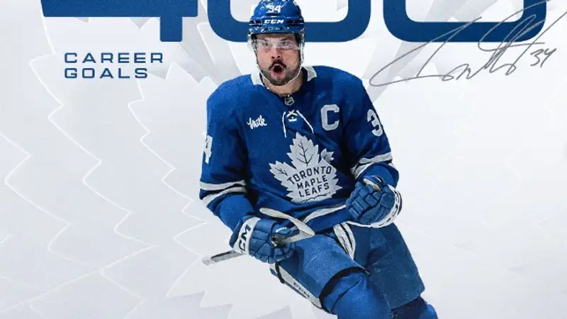 Мэттьюс забил 400 шайбу