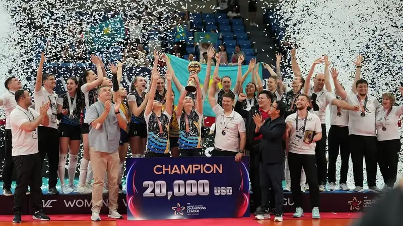 ВК "Жетысу" - победитель азиатской Лиги чемпионов по волейболу среди женских команд