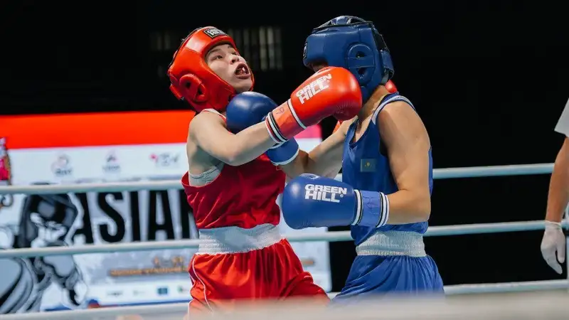 Казахстанская боксёрша единогласным решением судей одержала победу над вьетнамкой на чемпионате Азии