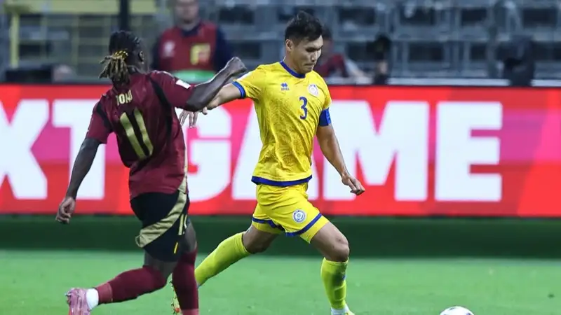 Появился видеообзор разгромного поражения сборной Казахстана от Бельгии