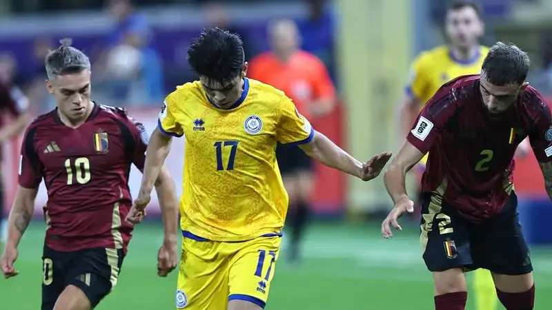 Матч сборной Казахстана против Бельгии