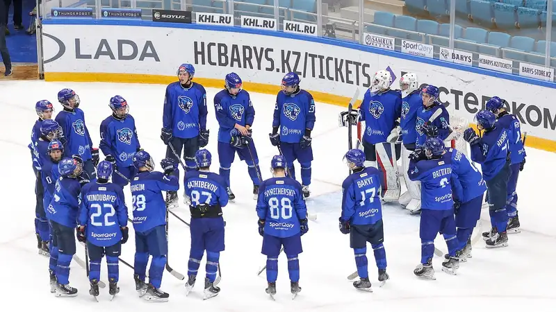 Хоккеисты "Барыса" одержали разгромную победу над российским клубом