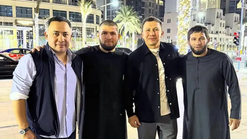 Геннадий Головкин и Хабиб Нурмагомедов