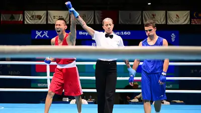 Решением судей завершилась битва за &quot;золото&quot; Азиады в боксе между Казахстаном и Ираном