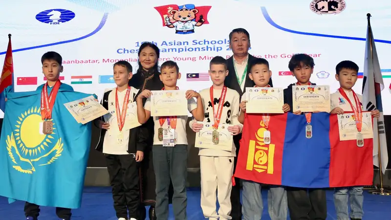 Триумфом юных шахматистов Казахстана завершился чемпионат Азии 2025 года среди школьников