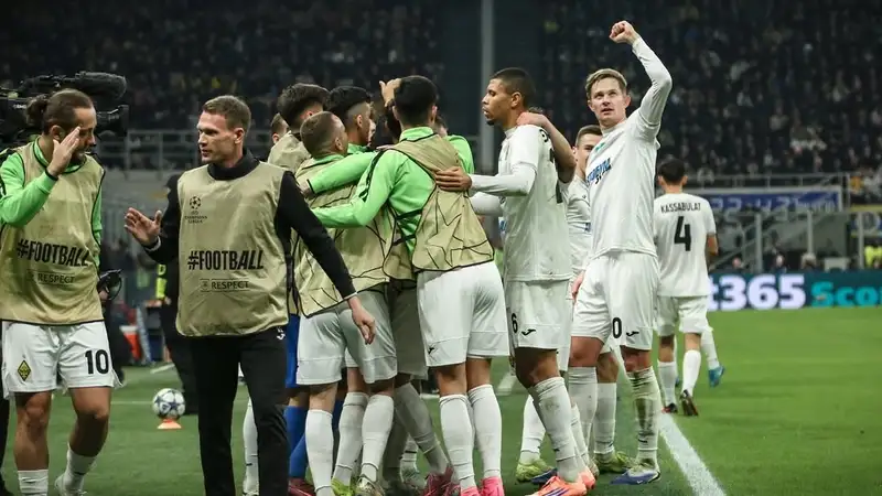 В России пришли в восторг от игры "Кайрата" в матче против "Интера" в ЛЧ