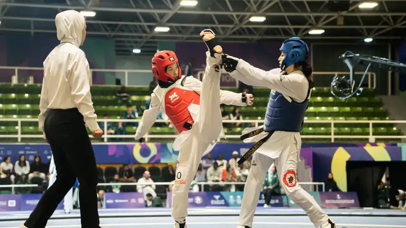 Казахстанская таеквондистка проиграла в первом же бою на Исламиаде-2025