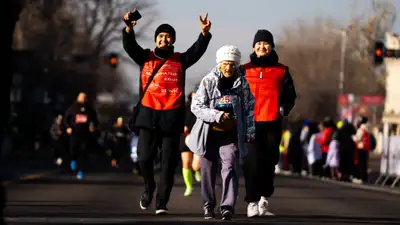 Две участницы старше 80 лет приняли участие в City Run в Алматы