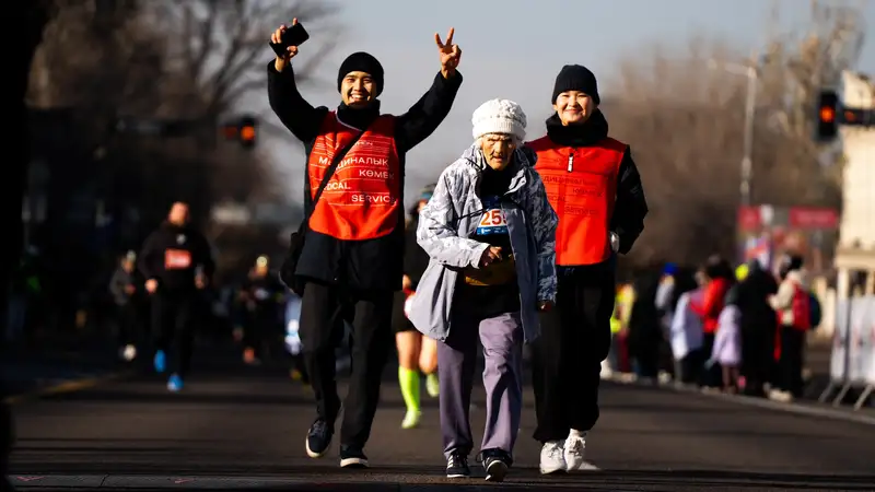 Две участницы старше 80 лет приняли участие в City Run в Алматы