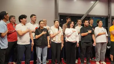 Журналисты и блогеры Алматы вышли к столам: в городе прошёл турнир по настольному теннису