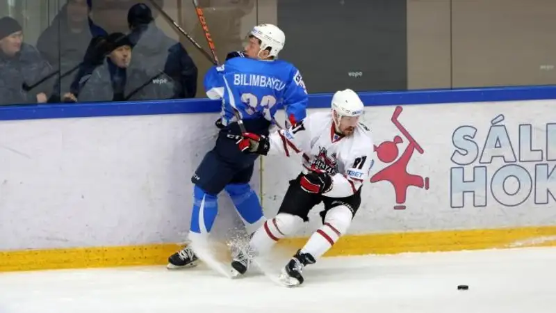 Сенсация едва не случилась в чемпионате Казахстана по хоккею