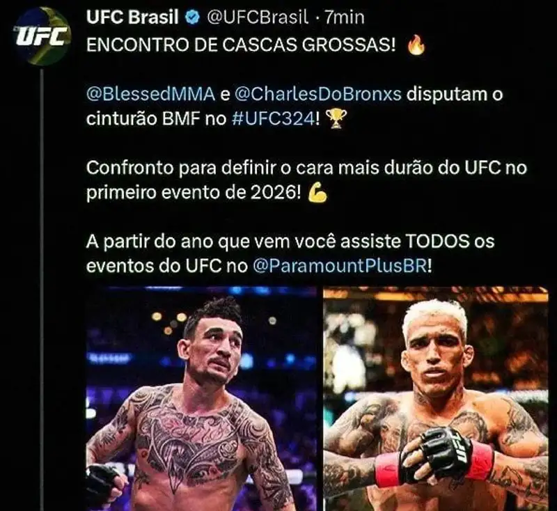 Официальный аккаунт UFC анонсировал бой Холлоуэй – Оливейра, но вскоре удалил пост