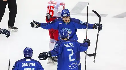 Видеообзор важной победы &quot;Барыса&quot; в КХЛ