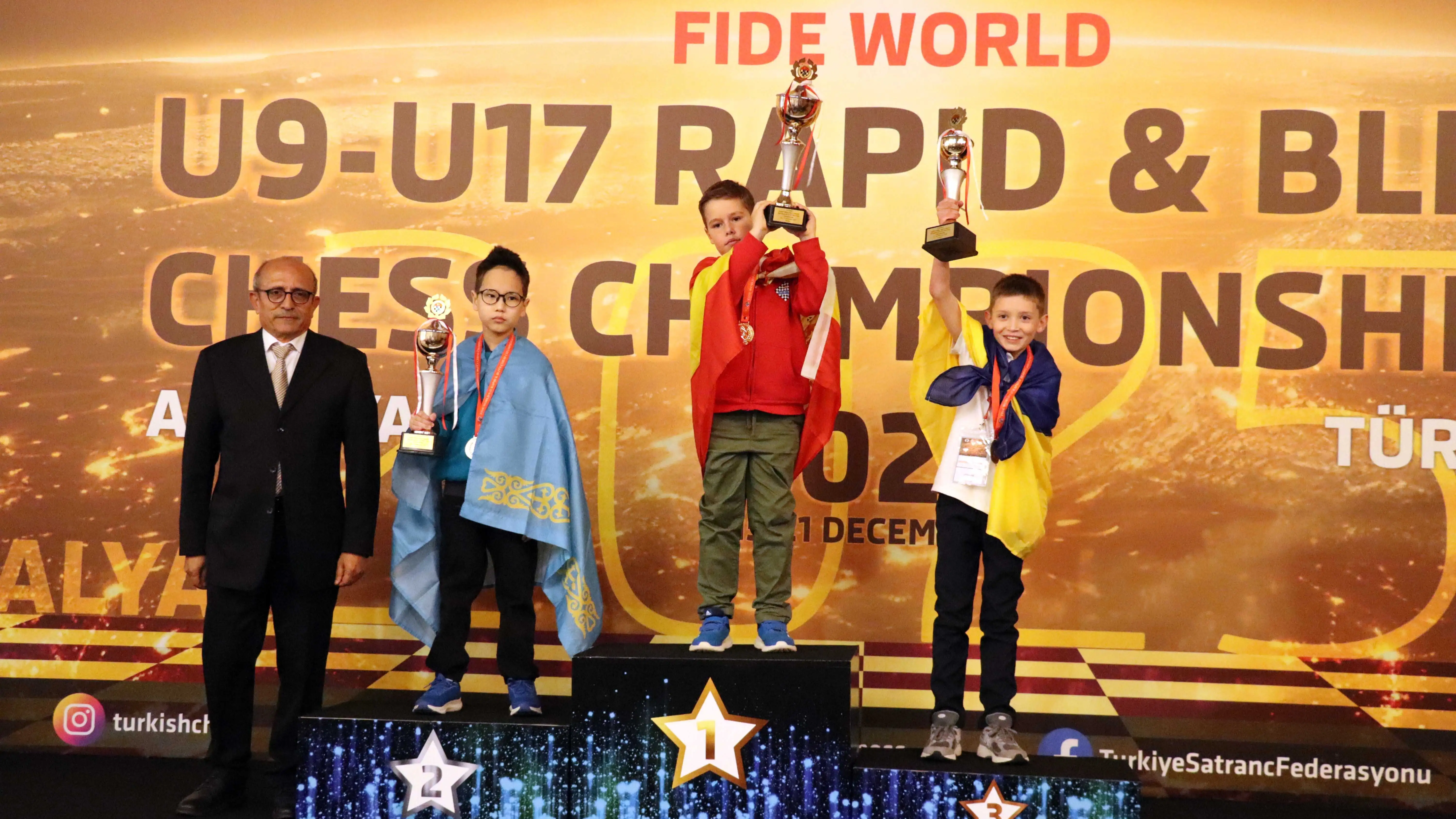 13 медалей в общей сложности завоевал Казахстан на чемпионате мира по шахматам