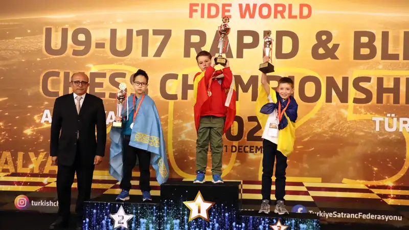 13 медалей в общей сложности завоевал Казахстан на чемпионате мира по шахматам