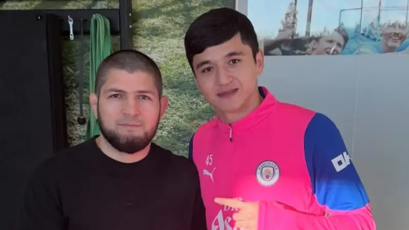 Хабиб Нурмагомедов поделился впечатлениями от встречи с узбекским защитником "Сити" Хусановым