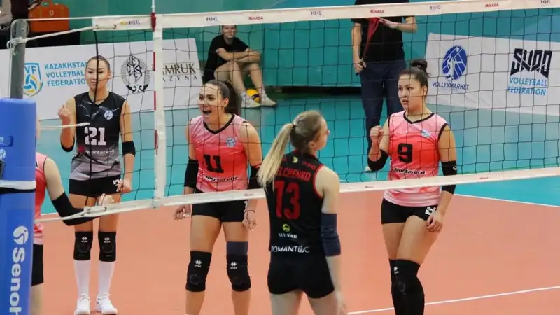 "Алматы" дал бой серебряному призёру чемпионата Казахстана по волейболу