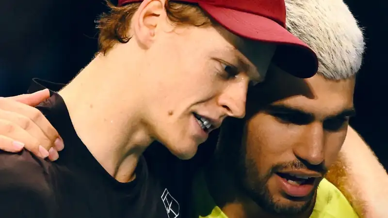 Янник Синнер отреагировал на карьерный "Шлем" Карлоса Алькараса