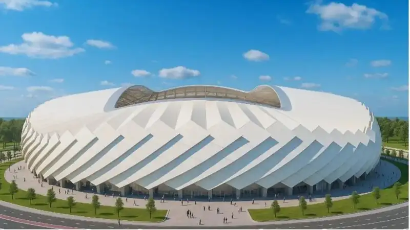 Где построят стадион в Актау 