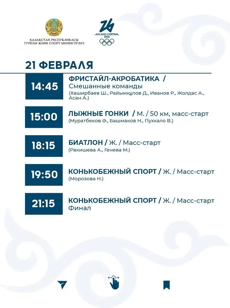 ОИ-2026, фото - Новости Sportarena.kz от 02.02.2026 14:37