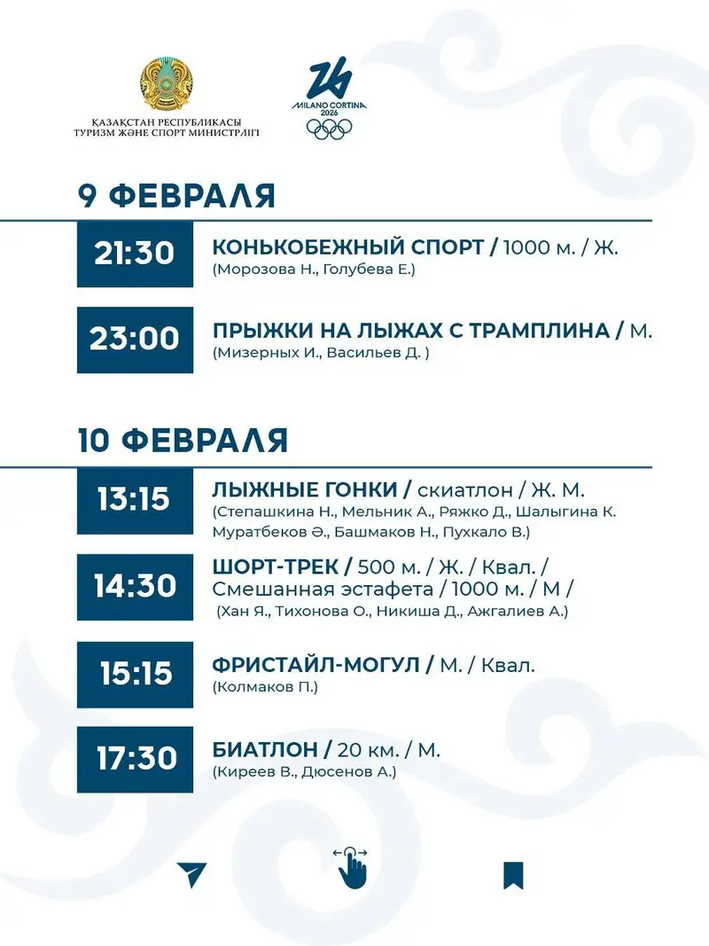 ОИ-2026, фото - Новости Sportarena.kz от 02.02.2026 14:37