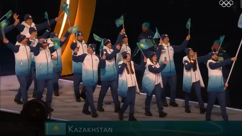 Сборная Казахстана прошла на параде открытия Олимпийских игр-2026