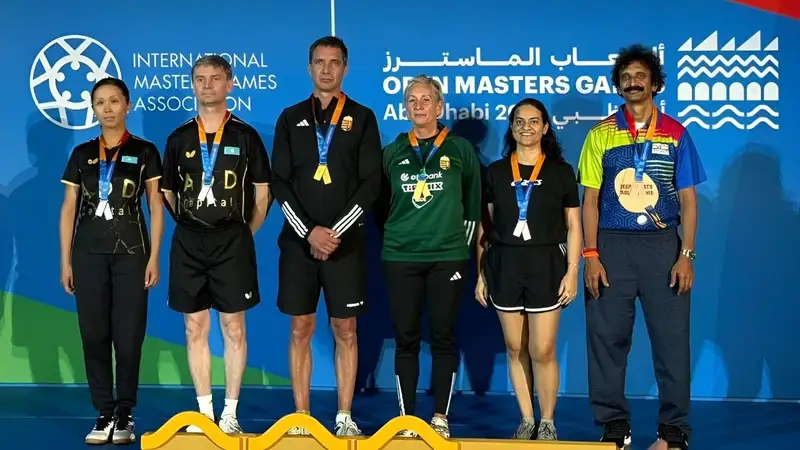 Казахстанцы триумфально выступили на топ-турнире по настольному теннису в Абу-Даби