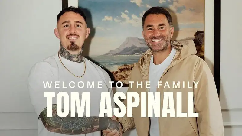 Том Аспиналл подписал контракт с британским промоутером