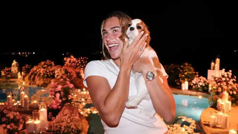 Стала известна стоимость помолвленного кольца Соболенко