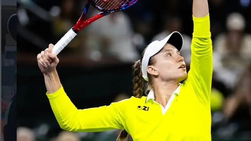 Появилось видео победного матча Рыбакиной за четвертьфинал "Мастерса" в Индиан-Уэллсе