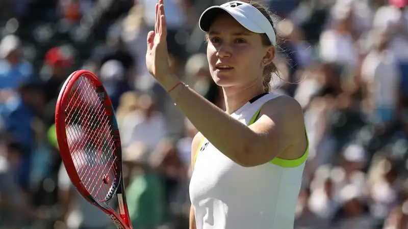 Отказом обернулся матч Елены Рыбакиной на турнире в Индиан-Уэллсе