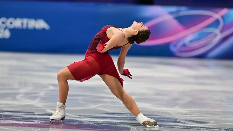 Видео короткой программы Софьи Самоделкиной на чемпионате мира-2026