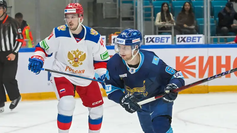 Разгромом завершился товарищеский матч Казахстан - Россия перед ЧМ-2025 по хоккею