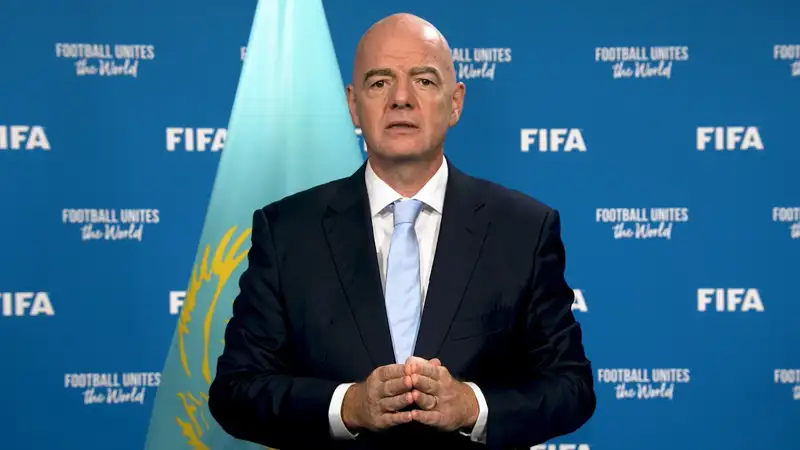 Президент ФИФА отметил игру сборной Казахстана против Намибии