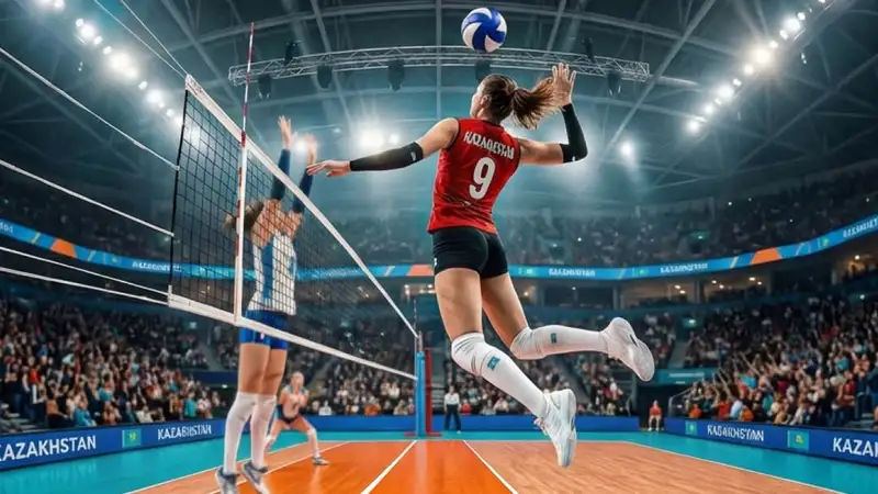 Волейбол поверх льда: "Барыс Арена" готова принять плей-офф женской Национальной лиги