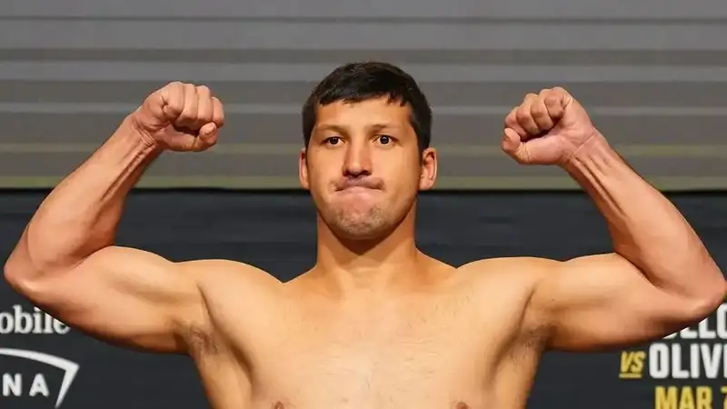 Дияр Нургожай оказался тяжелее своего соперника перед боем в UFC