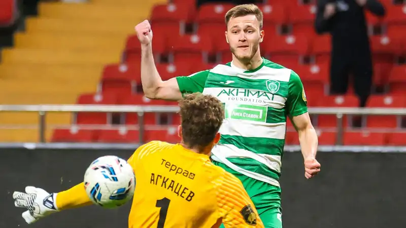 Гол Максима Самородова за "Ахмат" в РПЛ признан лучшим в марте