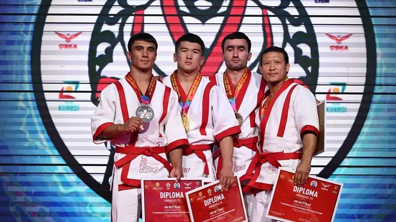 Казахстан выиграл четыре золотые медали в заключительный день ЧМ по қазақ күресі среди военнослужащих