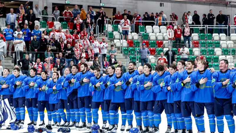 Появилось видео победы Казахстана над Францией на чемпионате мира по хоккею