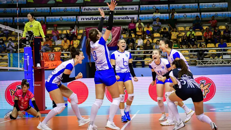 Анастасия Коломоец в составе ВК "Куаныш" на Клубном чемпионате Азии