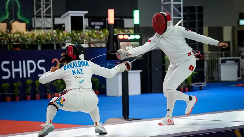 Женская сборная Казахстана завоевала "бронзу" чемпионата Азии по фехтованию на шпаге