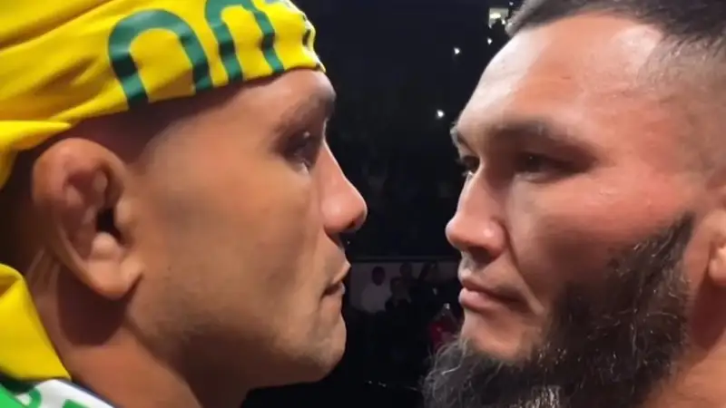 Жуман Жумабеков проиграл нокаутом экс-бойцу UFC Диего Брандао на турнире в Алматы