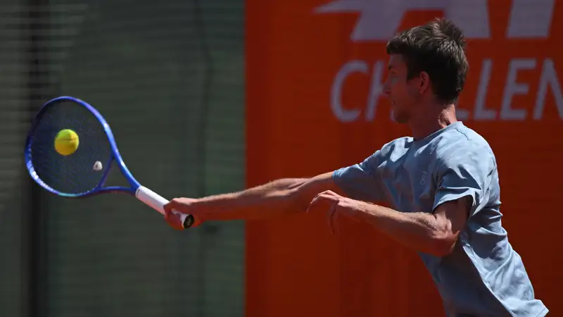 Григорий Ломакин на турнире ATP Challenger в Шымкенте