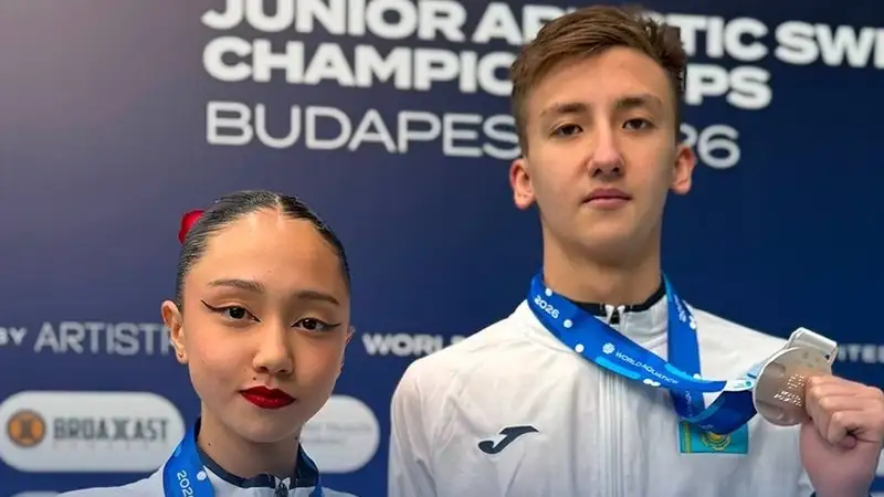 Казахстанские синхронисты завоевали историческое "серебро" на чемпионате мира в Будапеште