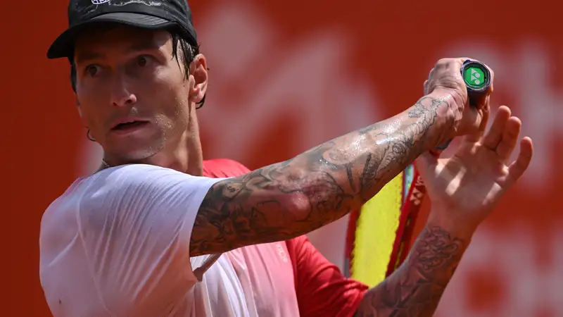 Денис Евсеев на турнире категории ATP Challenger в Шымкенте