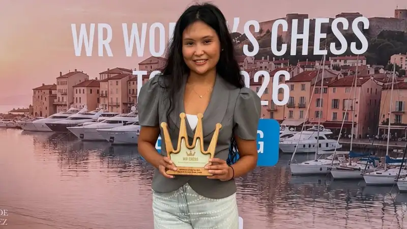 Бибисара Асаубаева на турнире WR Women’s Chess Tour 2026